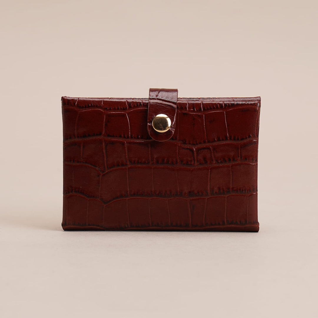 AMY MINI CARD HOLDER COGNAC