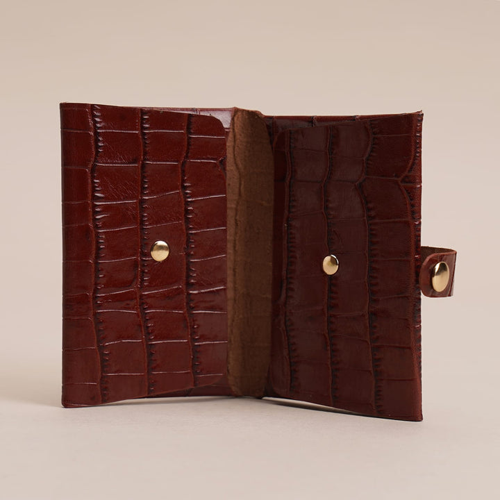 AMY MINI CARD HOLDER COGNAC